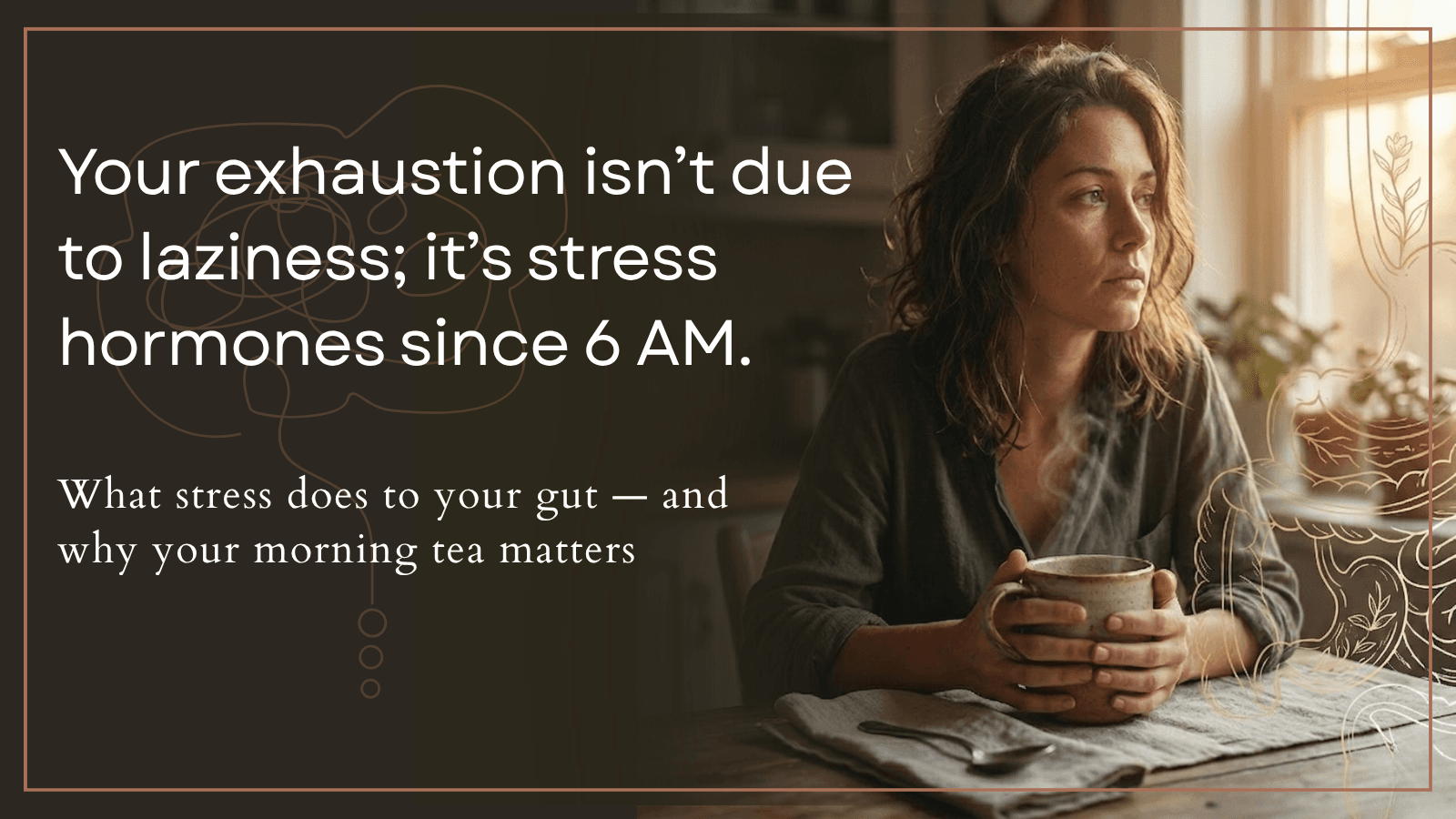 The Reason You're Exhausted Isn't Laziness — You've Been Running on Stress Hormones Since 6am